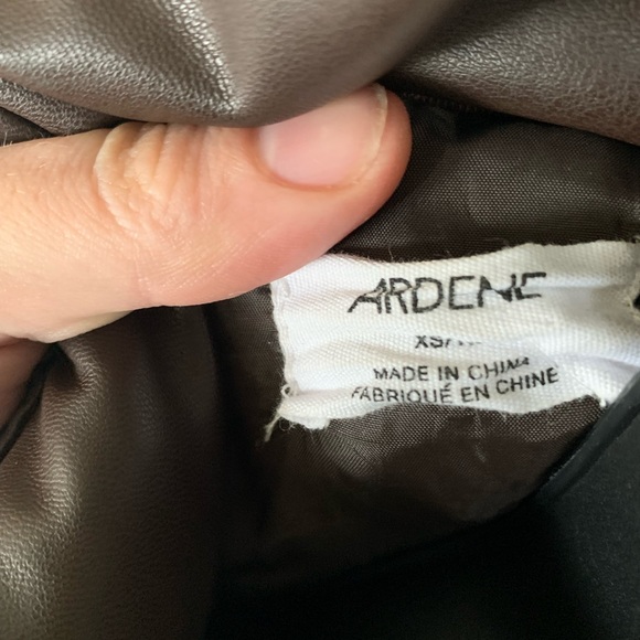 Ardene Faux Leather Puffer Jacket - Picture 4 of 16